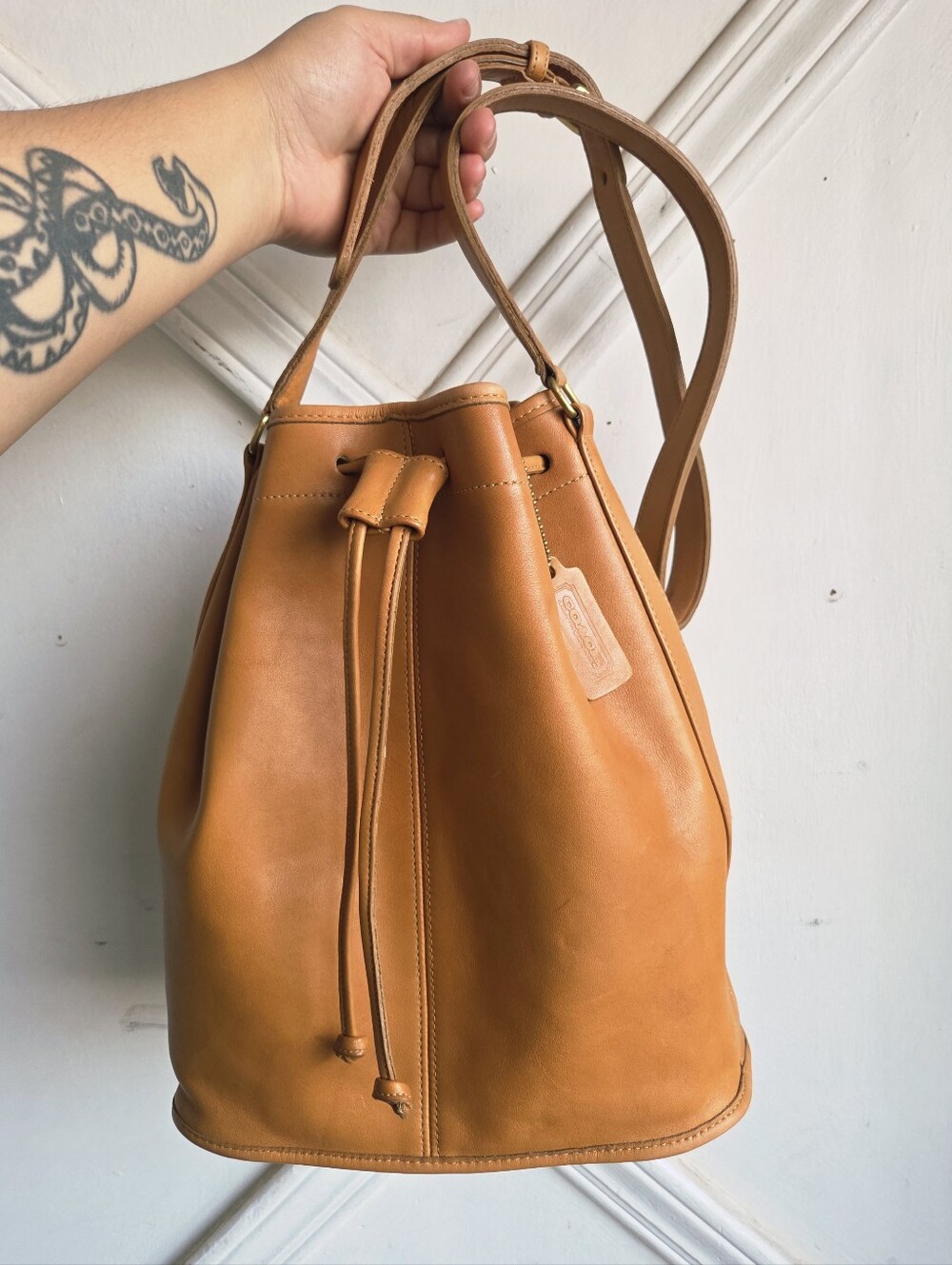 Vintage Coach Lightweights Collection Nicholas Drawstring Chamois 9946 ☀️🌻